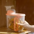 thumbnail image 4 of Rice Barrel Food Storage Container | Insect Proof Waterproof Sealed Plastic Rice Flour Box | Large Capacity Stackable Pantry Organizer | 20x19x11cm | Clear Lid | 1 Pack, 4 of 6