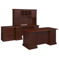 thumbnail image 1 of kathy ireland Office Bennington Manager's Desk Office Suite in Cherry, 1 of 1