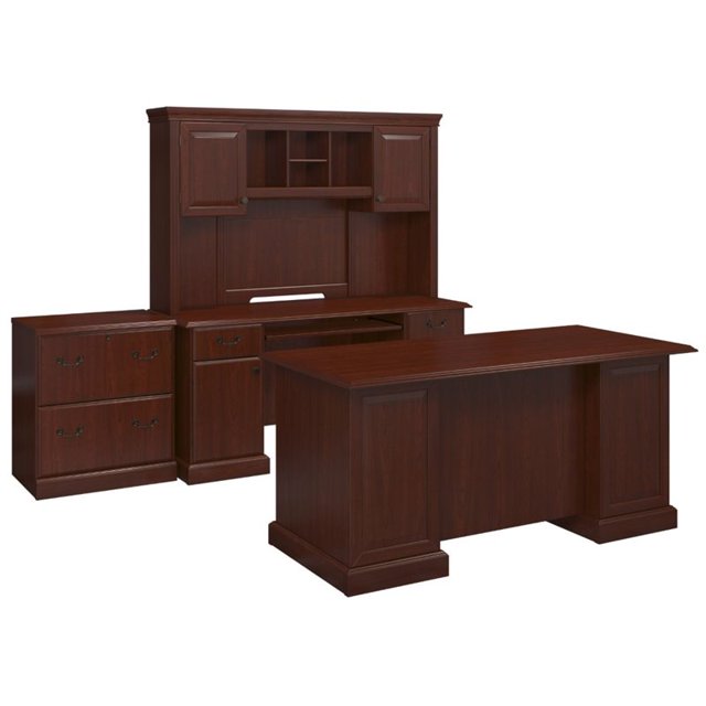 kathy ireland Office Bennington Manager's Desk Office Suite in Cherry