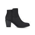 thumbnail image 3 of Unique Bargains Bottines à Talon Bloc Empilé à Bout Rond avec Fermeture Éclair pour Femmes, 3 of 7
