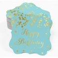 thumbnail image 2 of Inkdotpot Real Gold Foil Bracket Shape Paper Hang Tags Happy Birthday Favor Tags Pack Of 100, 2 of 6