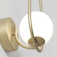 thumbnail image 3 of Artika Bloom Contemporary LED Wall Sconce Light Gold Frosted Sphere 12.8 in, 3 of 5