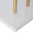 thumbnail image 3 of Era Twain Carrara Marble Freestanding Toilet Paper Holder, Warm Gold, 3 of 4