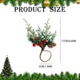 thumbnail image 3 of Kitchen Tableware Napkin Rings Set Of 6 Needle Berries Christmas Thanksgiving Holiday Rustic Farmhouse Napkin Rings Holders Handmade Trees &,Green Kitchen Tableware, 3 of 9