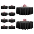 thumbnail image 1 of VEVOR 10 Pack Polyester Table Cloth, 120 Inches in Diameter, Stain- & Wrinkle- Resistant, Machine Washable Table Clothes, Polyester Fabric Table Covers for Wedding, Party, Banquet, Formal Events, 1 of 9