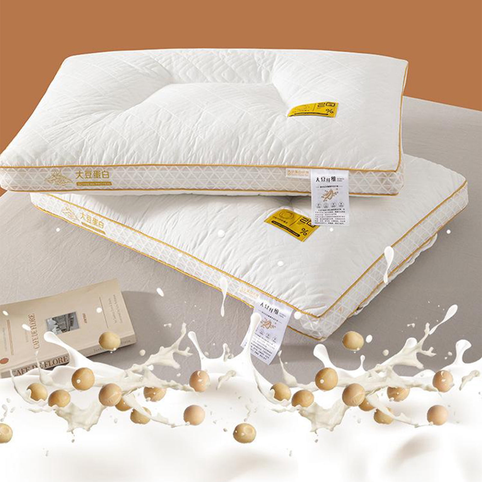 Wuztai Hotel-Grade Pillow Core, Soft And Supportive Down Bed Pillow, Cool Hotel Quality Corner Propped Pillow For Back Flat Or Side Sleeping