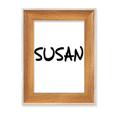 thumbnail image 1 of Special Handwriting English Name SUSAN Desktop Wooden Photo Frame Display Picture Art Painting Multiple Sets, 1 of 3