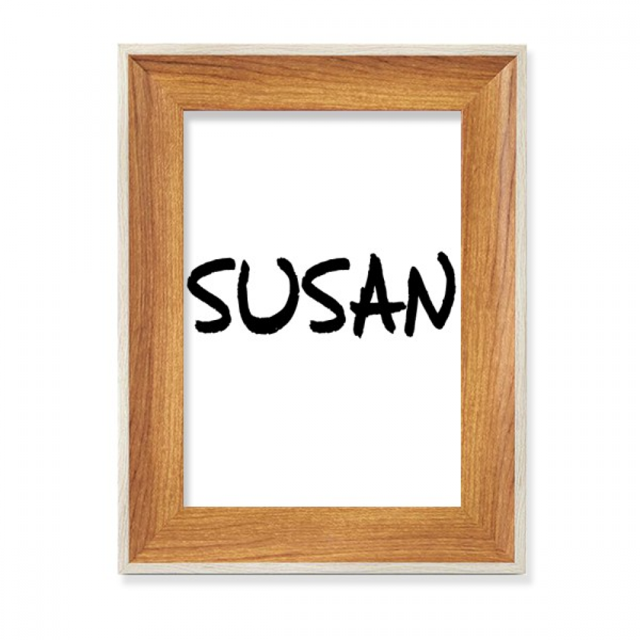 Special Handwriting English Name SUSAN Desktop Wooden Photo Frame Display Picture Art Painting Multiple Sets