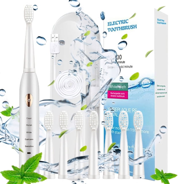 TIMIFIS Electric Toothbrush Toothbrush, Toothbrush with 8 Brush Heads,with Toothbrush Box, 5 Cleaning Modes, Water Proofing Ipx7 Water Proofing Toothbrush,-Newly Sonicare Toothbrush