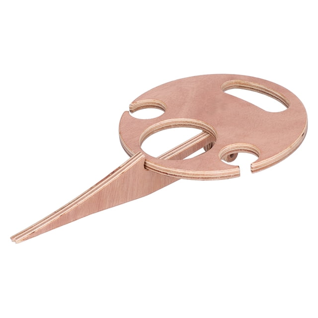 Fosa Table à Vin Extérieure Pliable Mini Table de Pique-Nique en Bois Support de Porte-Bouteille