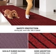 thumbnail image 2 of ANTPOP Tapis Coureur Extérieur pour Couloir, Tapis Coureurs Antidérapants, Tapis de Zone, Paillasson d'Entrée Intérieur pour Vestibule Cuisine 3'x8', Rayé Rouge, 2 of 7