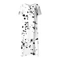 thumbnail image 3 of Cameland Robe d'Été pour Femme Décontractée à Col en V avec Boutons, Manches Courtes, Imprimée, Coupe Évasée, avec Poche, 3 of 4