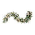 thumbnail image 1 of Haute Decor 6' Snowfall Creek Christmas Garland with LED Warm White Lights, 1 of 2
