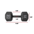 thumbnail image 4 of CAP Barbell Cast Iron Hex Dumbbell, Black, Single, 70 lb, 4 of 4