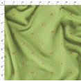 thumbnail image 4 of Soimoi Green Heavy Canvas Fabric Flower Buds & Triangle Geometric Print Sewing Fabric Yard 58 Inch Wide, 4 of 5