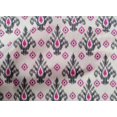 thumbnail image 4 of oneOone Tissu Popeline de Coton Imprimé Diamant & Tourbillon Ikat au Mètre 42 Pouces de Large, 4 of 4