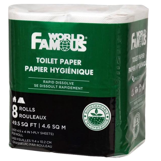 World Famous Biodegradable Rapid Dissolve Toilet Paper