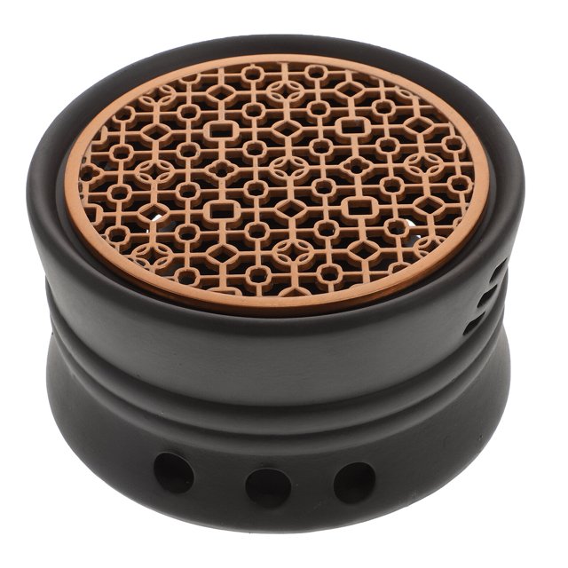 1Pc Japanese Style Ceramic Teapot Warmer Household Tea Heating Tool (Black)