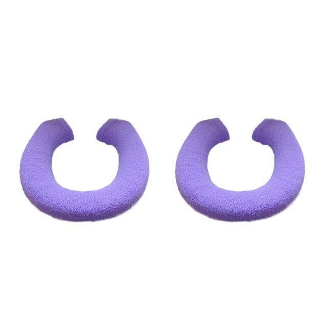 Transemion Durable Bathroom Pad Tear-resistant And U/O Shape Options Wear-resistant Purple 2Set