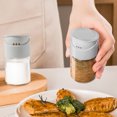 thumbnail image 3 of TopLLC Kitchen Accessories,Home And Kitchen,Kitchen Tools, Seasoning Bottle Kitchen Household Double- Combination Seasoning Glass Bottle Cumin Pepper Pot To Control The Amount Of Seasoning Salt shaker, 3 of 5