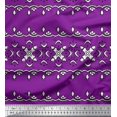 thumbnail image 1 of Soimoi Georgette Viscose Fabric Floral Block Decor Fabric Printed Yard 42 Inch Wide, 1 of 3