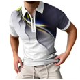 thumbnail image 4 of BOBOGOJP Polo pour Hommes Polo en Coton Coupe Régulière (Jaune,G), 4 of 5