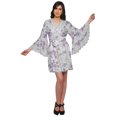 thumbnail image 2 of Moomaya Peignoir en Coton pour Femmes Robe de Chambre Imprimée Courte Peignoir de Douche Nuptiale, 2 of 6