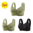 thumbnail image 3 of Bigersell Lot de 3 Soutiens-Gorge de Sport pour Femmes 3 Pcs Soutien-Gorge T-Shirt Style R-71 Soutiens-Gorge Respirants Sans Coutures R-71-Vert, 3 of 5