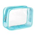 thumbnail image 4 of Sac de Maquillage Transparent Réutilisable pour Femmes et Hommes Sac de Rangement en PVC Bleu, 4 of 8