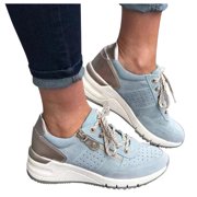 Weiqiqre Women's Road Running Shoes Deals, Fashion Casual Thick-soled Increased Sports Casual Sneakers Women’s Orthopedic Comfy Shoes