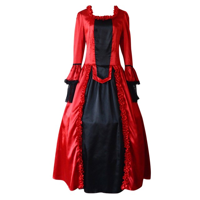 Bigersell Robe de Maternité pour Séance Photo, Robe Maxi à Manches 3/4 et Col en U pour Femme, Style Robe de Bal D-135, Robe de Bal Grande Taille, Robes d'Été, Rouge m