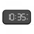 thumbnail image 2 of Réveil à LED Numérique Plein Écran avec Apparence Noire et Police Verte Horloge de Table Horloge Électronique Réveil de Bureau, 2 of 9