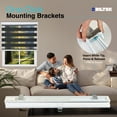 thumbnail image 3 of Biltek Zebra Cordless Window Blinds, Dual Layered Light Filtering Roller Shades, Easy Install Blinds, Indoor Home Decor, Pull-Down Shades for Windows, Light Control for Day & Night, Black, 32"W X 72"H, 3 of 7