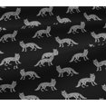 thumbnail image 5 of oneOone Viscose Jersey Fabric Fox Block Print Fabric BTY 60 Inch Wide, 5 of 5