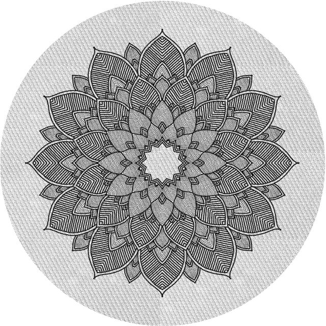 Ahgly Company Tapis Rond Lavable en Machine Intérieur Transitionnel Gris Platine, 3 Pieds Rond