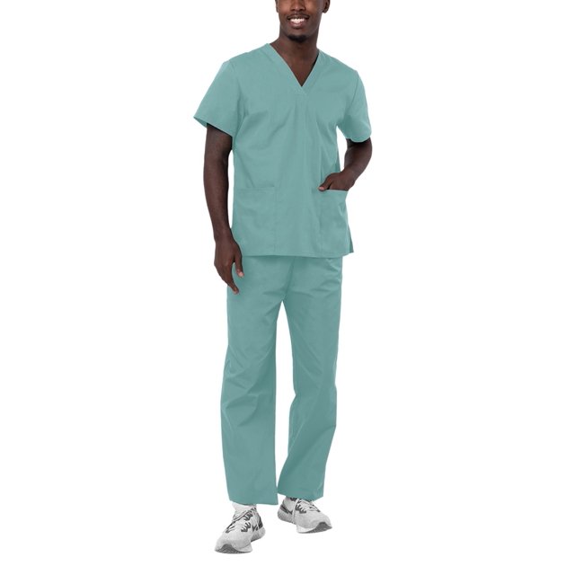 Adar Universal Unisex Scrubs - Unisex Drawstring Scrub Set