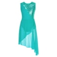 thumbnail image 2 of XUNZOO Robe de Danse Lyrique pour Filles Costume de Danse Ballet Jazz Latin Performance Camisole à Sequins Vert Menthe 6, 2 of 6