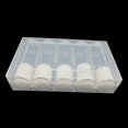 thumbnail image 4 of FRCOLOR Boîte Ronde pour Pièces 6 Pcs Étuis Ronds Transparents en Plastique Rangement pour Pièces Tube Protecteur avec Boîte de Rangement (5 Tubes + 1 Boîte de Rangement),7.68"X4.65"X1.57 Pouces, 4 of 5