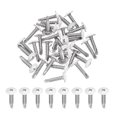 thumbnail image 1 of Uxcell 30 Pcs Vis Autotaraudeuses Blanches M4.2x19mm pour Métal, Argent, 1 of 6