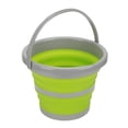 thumbnail image 2 of Collapsible Bucket, Silicone Plastic Material Green Design 2 Size Folding Collapsible Bucket  For Camping Green Small, 2 of 8