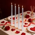 thumbnail image 4 of Red Candles Taper 4Pcs/Box Net Red Restaurant Plating Thread Candle, 25cm Long Pole Candles for Romantic Wedding Decoration, Wax for Candles, 4 of 6