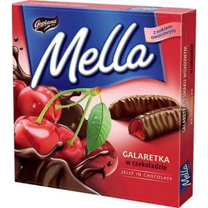 Goplana Mella Jelly cerise en chocolat, 190g