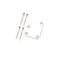 thumbnail image 4 of Maoww 4 Holes Guitar Neck Plate Mounting with Screws Instrument Repairing Board Maintenance Accessory Professional Learner Black, 4 of 7