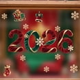thumbnail image 4 of EGNMCR Wall Stickers Silk Material Statics Cling Christmas Decor Removable PVC Sticker For Shopping Mall window sticker, 4 of 4