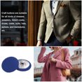 thumbnail image 5 of Unique Bargains 10pcs 36L Fabric Cloth Covered Button 23mm Round Metal Shank Sewing Buttons for Suits Dress Blouses, Deep Blue, 5 of 5
