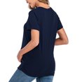 thumbnail image 2 of Hauts à Manches Courtes pour Femmes Mode Couleur Unie Imprimé Manches Courtes Femme Enceinte Décontractée Vêtements Hauts Manches Courtes pour Femmes Hauts Manches Courtes pour Femmes, 2 of 6