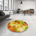 thumbnail image 4 of Ahgly Company Tapis d'Intérieur Rectangulaire Transitionnel Orange Rouge Orange Lavable à la Machine, 2 Pieds x 4 Pieds, 4 of 7
