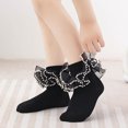 thumbnail image 3 of dmqupv Kids Socks Toddler Socks Floor Socks Lace Socks With Ripple And Ruffle Socks For Toddler Girls Black,Size for 6-8 Years, 3 of 3