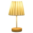 thumbnail image 1 of Lampe de Bureau à DEL Lampe de Bureau en Bois Massif à DEL, Lampe de Bureau d'Étude en Tissu Stable, Convient à la Décoration de la Maison, Lampe de Nuit Chaude en Lin Uni, Éclairage Intérieur Lampe de Bureau Lumières à DEL pour Chambre, 1 of 6