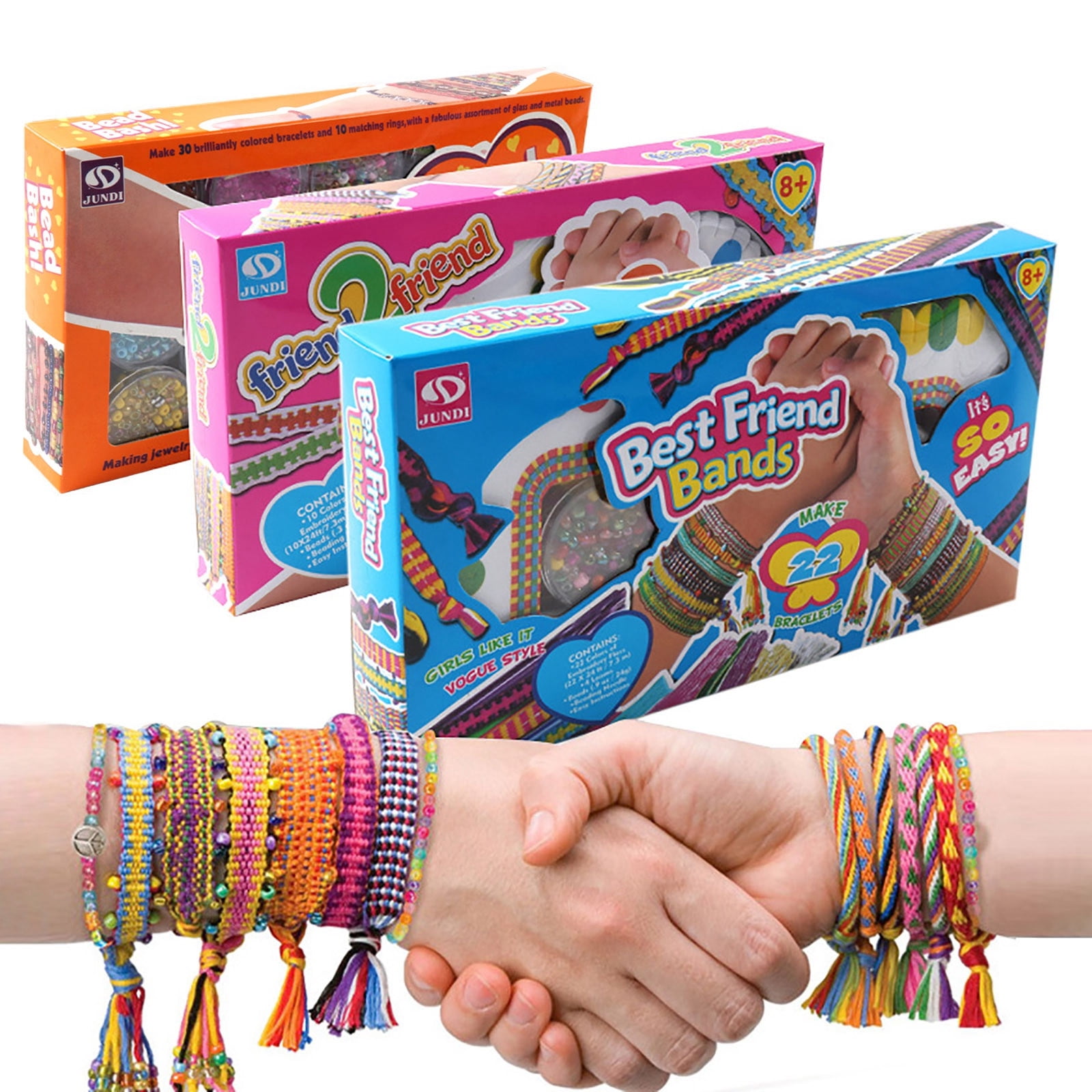 Kit De Fabrication De Bracelets D'amitié, Kits De Fabrication De Bijoux Kit De Bracelets Tresses Colores Cadeaux Danniversaire Et De Noel Pour Adolescentes Kit De Fabrication De Bracelets D'amitié, Kits De Fabrication De Bijoux Kit De Bracelets Tresses Colores Cadeaux Danniversaire Et De Noel Pour Adolescentes